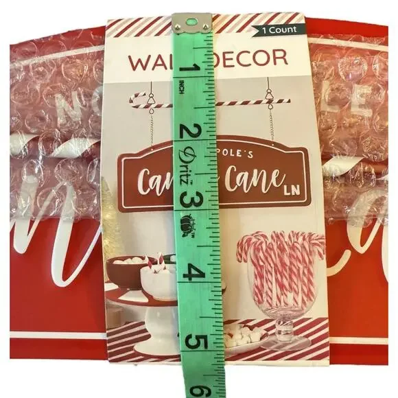 Target Bullseye Metal Hanging Sign 2024 Candy Cane Lane Decor Red Christmas - Picture 7 of 7